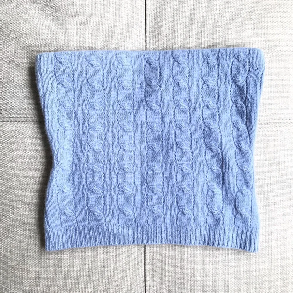 Ralph Lauren Vintage Classic Cashmere Crop Tube Top - Picture 2 of 5